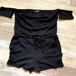 Black Summer Romper